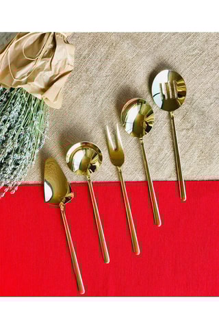 5 utensílios em aço inoxidável