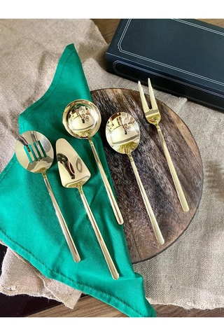 5 utensílios em aço inoxidável