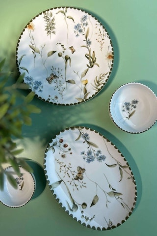 Serviço de pequeno-almoço em porcelana - 14 peças