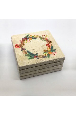 4 bases de copos - 10 x 10 cm