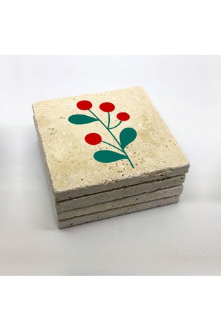 4 bases de copos - 10 x 10 cm