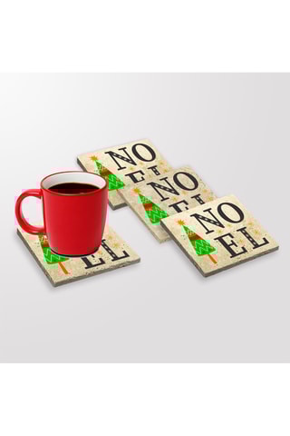 4 bases de copos - 10 x 10 cm