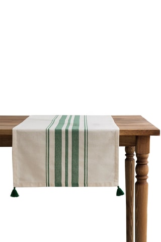 Toalha de mesa retangular - Verde-escuro - 50 x 150 cm 