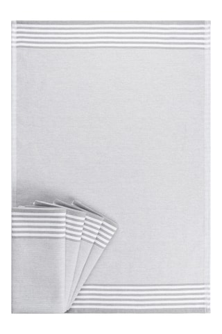 5 panos retangulares - Cinzento-claro - 50 x 70 cm