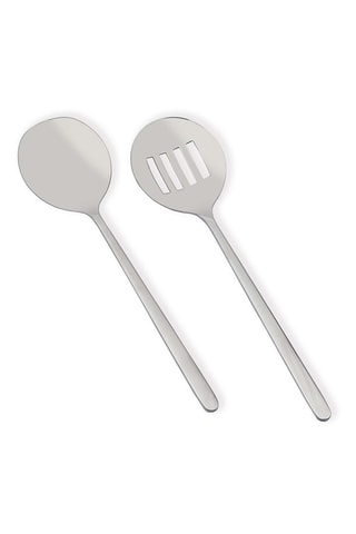 2 utensílios de molhos em aço inoxidável