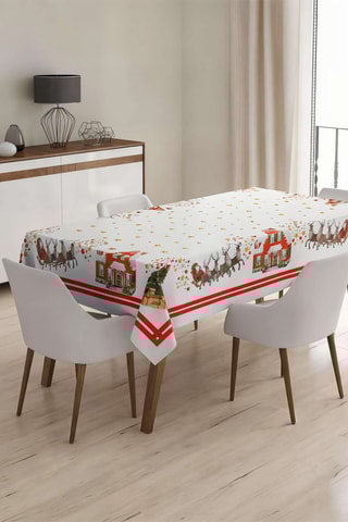 Toalha de mesa retangular - Branco - 160 x 220 cm