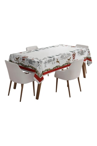 Toalha de mesa retangular - Branco - 160 x 220 cm