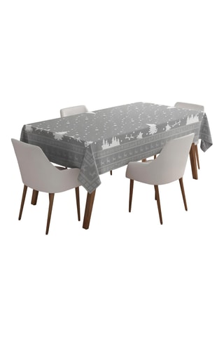 Toalha de mesa retangular - Cinzento-claro - 160 x 220 cm