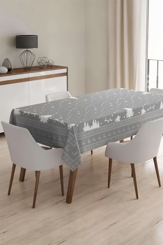 Toalha de mesa retangular - Cinzento-claro - 160 x 220 cm