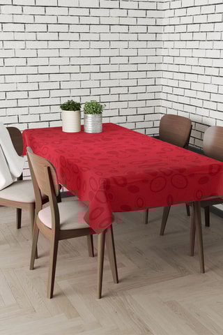 Toalha de mesa - Vermelho - 140 x 140 cm