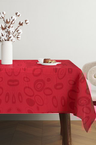 Toalha de mesa - Vermelho - 140 x 140 cm