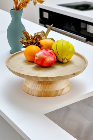 Expositor de frutos em bambu - 28 cm