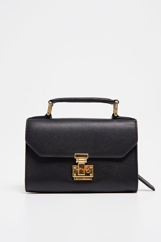 Sac à main en cuir - Noir 