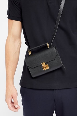 Sac à main en cuir - Noir 