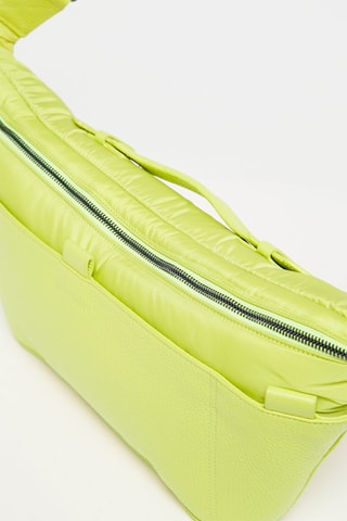 Sac banane en cuir  - Vert citron 