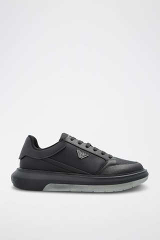 Baskets plateformes - Bleu nuit - Emporio Armani