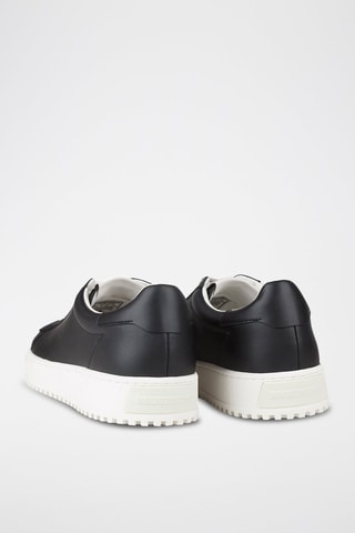 Baskets en cuir - Noir - Emporio Armani