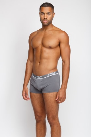 3 boxers - Noir, gris et rouge - Emporio Armani