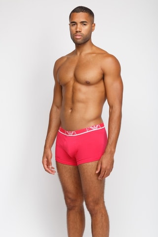 3 boxers - Noir, gris et rouge - Emporio Armani