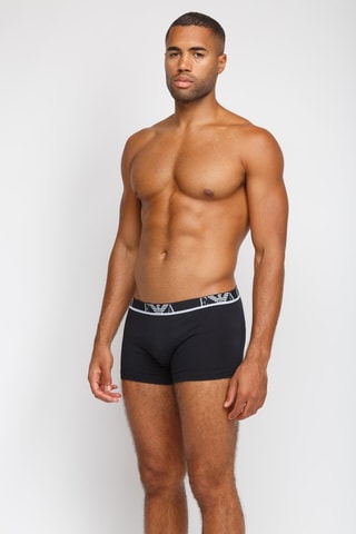 3 boxers - Noir, gris et rouge - Emporio Armani