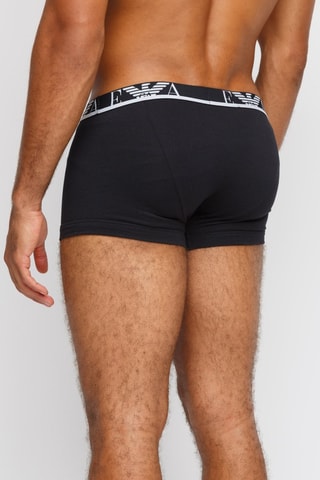 3 boxers - Noir, gris et rouge - Emporio Armani