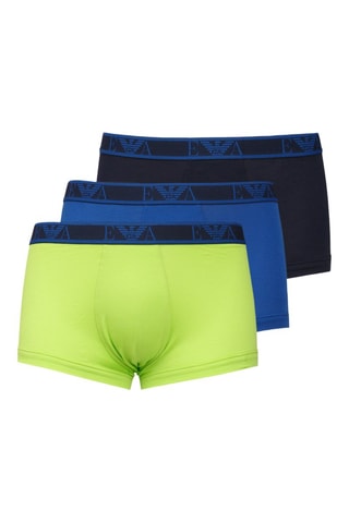 3 boxers - Vert citron et bleu - Emporio Armani