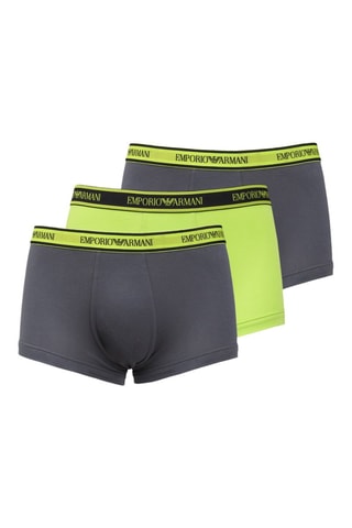 3 boxers - Gris et vert citron - Emporio Armani