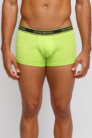 3 boxers - Gris et vert citron - Emporio Armani