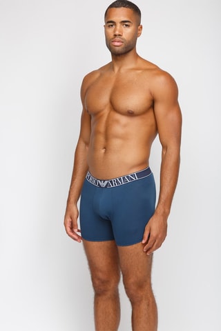 2 boxers - Bleu marine et blanc - Emporio Armani