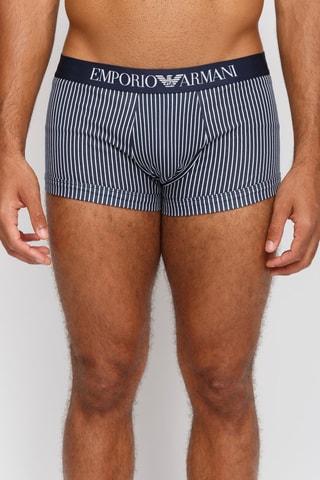 Boxer - Bleu marine et blanc - Emporio Armani