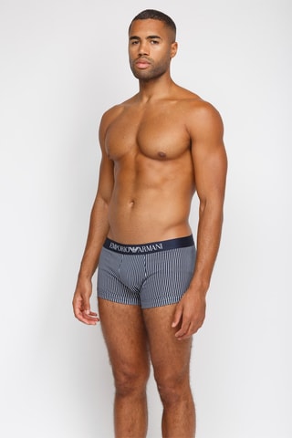 Boxer - Bleu marine et blanc - Emporio Armani