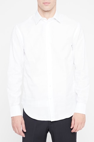 Chemise regular  - Blanc - Emporio Armani
