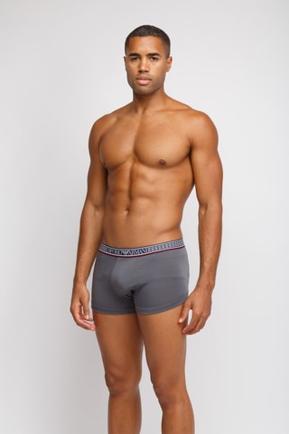 3 boxers - Rouge, gris foncé et noir - Emporio Armani