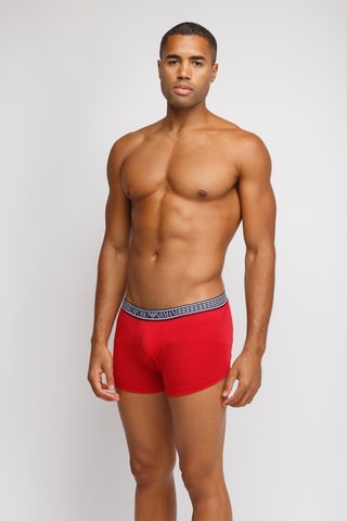 3 boxers - Rouge, gris foncé et noir - Emporio Armani