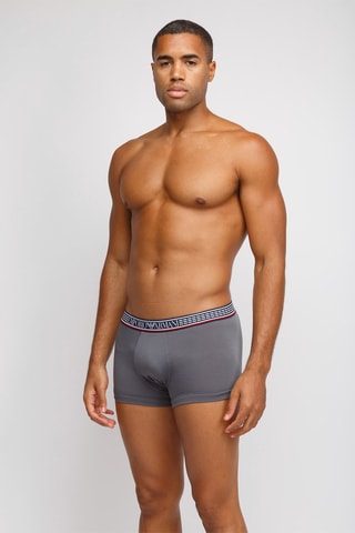 3 boxers - Rouge, gris foncé et bleu marine - Emporio Armani
