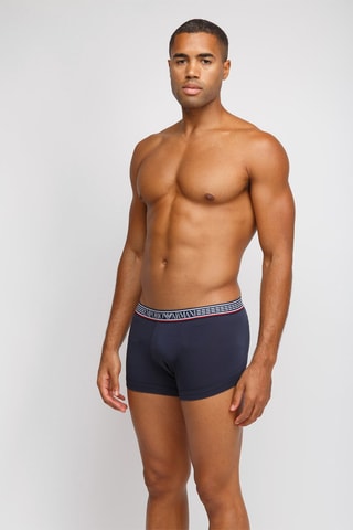 3 boxers - Rouge, gris foncé et bleu marine - Emporio Armani