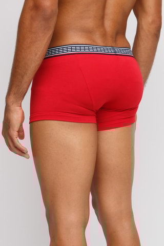 3 boxers - Rouge, gris foncé et bleu marine - Emporio Armani