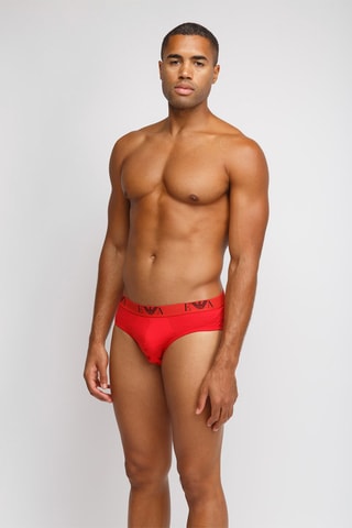 3 slips - Blanc, rouge et noir - Emporio Armani
