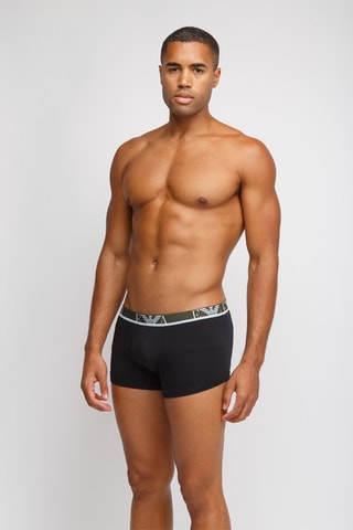 3 boxers - Noir, gris et vert - Emporio Armani