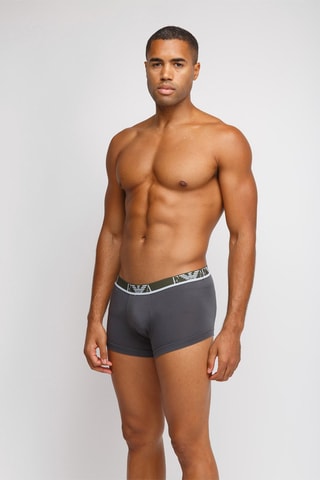 3 boxers - Noir, gris et vert - Emporio Armani