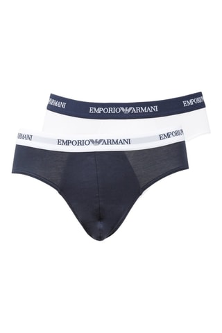 2 slips - Blanc et bleu marine - Emporio Armani