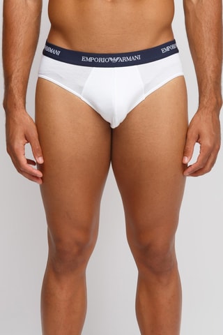 2 slips - Blanc et bleu marine - Emporio Armani