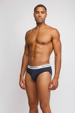 2 slips - Blanc et bleu marine - Emporio Armani