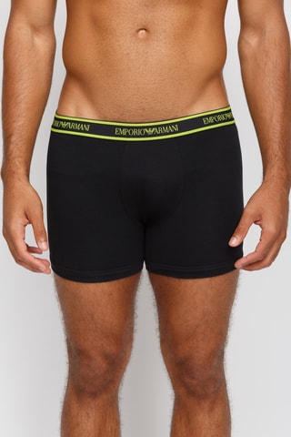 3 boxers - Vert clair et noir - Emporio Armani