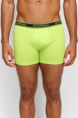 3 boxers - Vert clair et noir - Emporio Armani