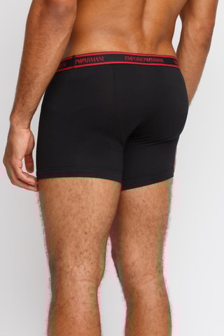 3 boxers - Vert clair et noir - Emporio Armani
