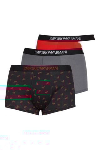 3 boxers - Noir et gris foncé - Emporio Armani