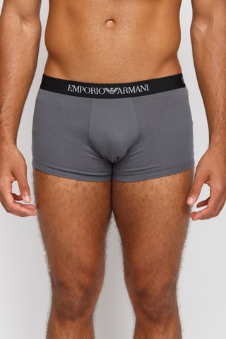 3 boxers - Noir et gris foncé - Emporio Armani