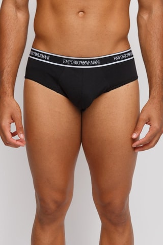 2 slips - Noir et bleu canard - Emporio Armani