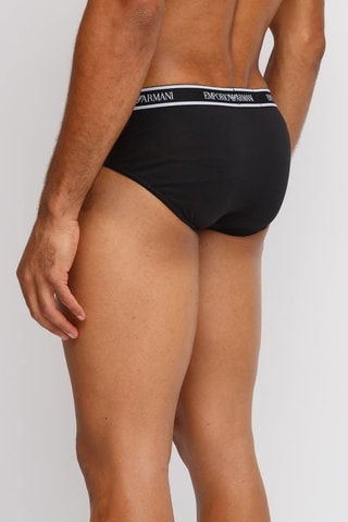 2 slips - Noir et bleu canard - Emporio Armani